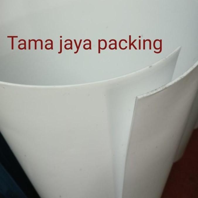 teflon sheet ptfe 3mm x 6cm x 100cm ( packing teflon lembaran) murah