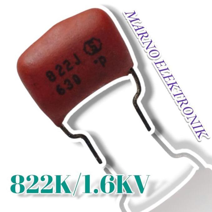 CAPASITOR MILAR 8N2 8,2N 82N 1600V 822J 1.6KV 8NAN02 8 NANO 2 A2162