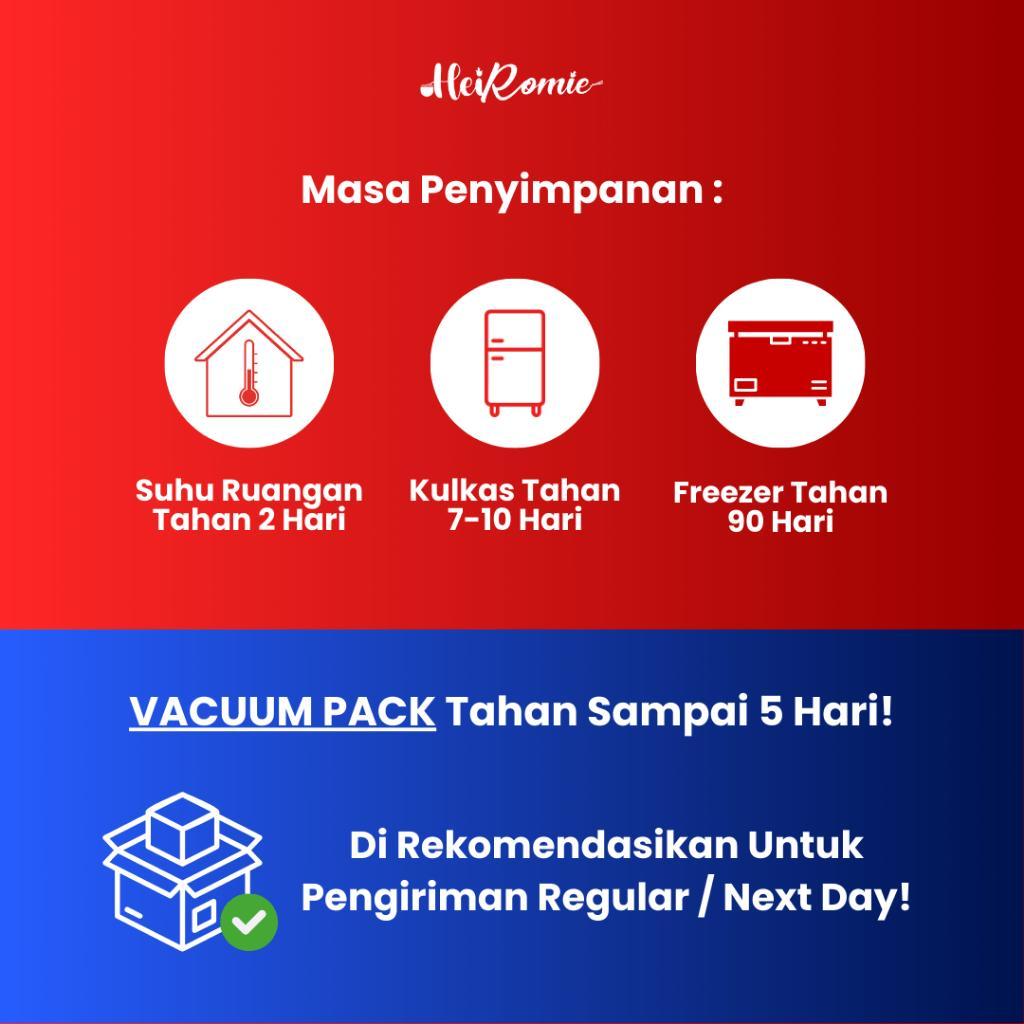 Heiromie - Mie Udon Mentah Halal 1 Kg Isi 8 Porsi