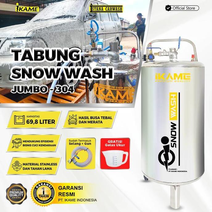 Tabung Salju / Tangki Snow wash Jumbo Stainless 304 Ikame