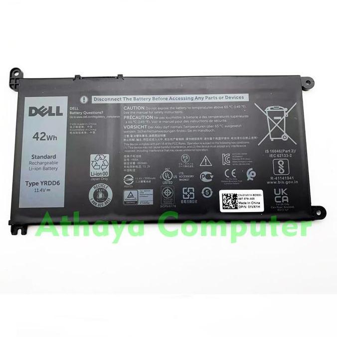 Battery Baterai Dell Inspiron 15 3501 15 3505 15-3501 15-3505 Yrdd6