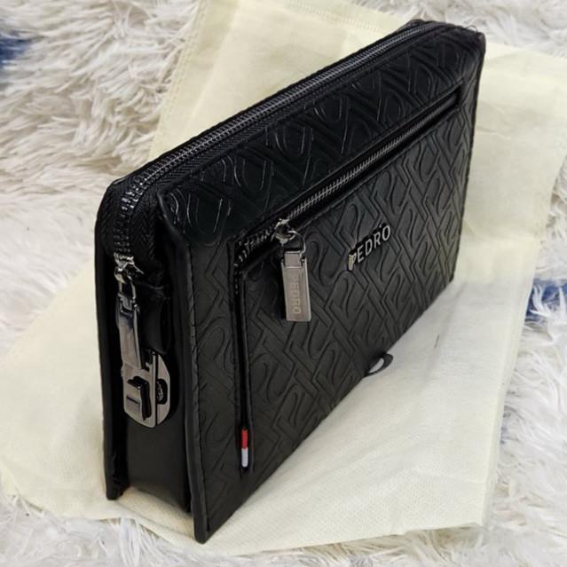 Tas Tangan/Handbag Pedro Kulit Sapi Pria & Wanita Impor Terbaru
