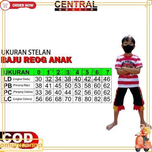 Baju Reog Anak / Stelan Reog / Kostum Reog / Jaranan / Celengan / Bujang Ganong Lagi Booming