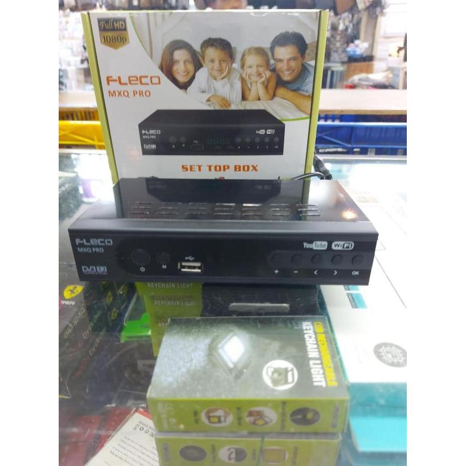 Set top box stb tv digital Fleco DVB T2 ful HD siaran digital