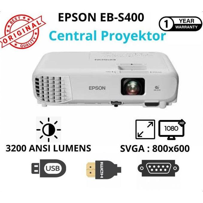 Proyektor Epson Eb-S400 3200 Lumens - Epson Hdmi Projector