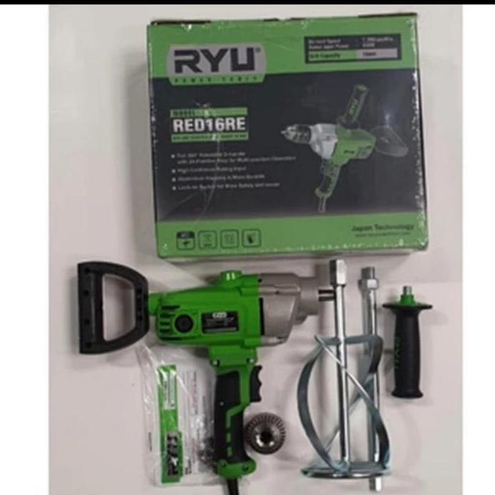 Ryu Bor Mixer RED16RE Pengaduk Cat RED 16RE bor 16mm / aduk 16 mm