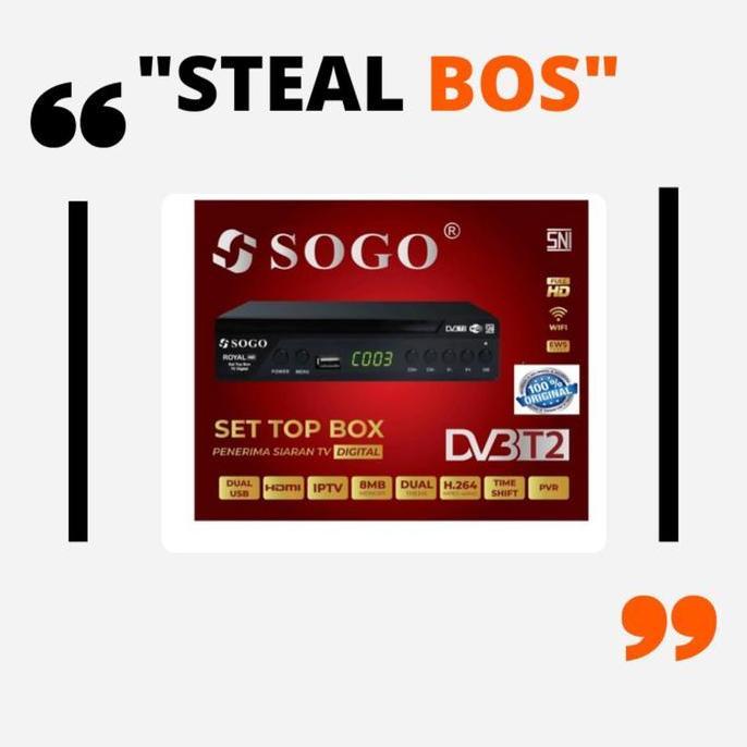 set top box sogo DVBT2 digital receiver antena tv STB SOGO