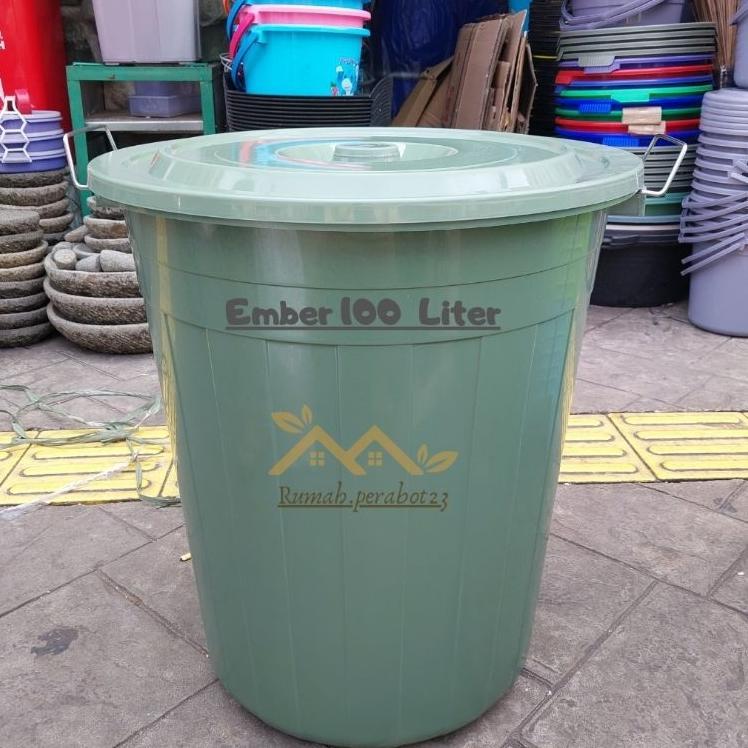 Amp - Ember 100 Liter / Ember Air / Ember Plastik Dengan Tutup Besar Jumbo
