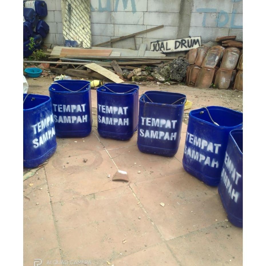 Tempat Sampah Plastik 25 Liter, Tempat Sampah Jerigen Plastik, Tempat Sampah Plastik