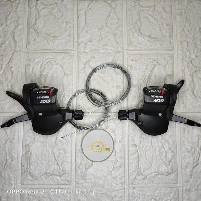 Ready Shifter 9 x 3 Speed MX9 SENSAH Index Tuas Pemindah Gigi Sprocket Crank Sepeda MTB Federal Mini