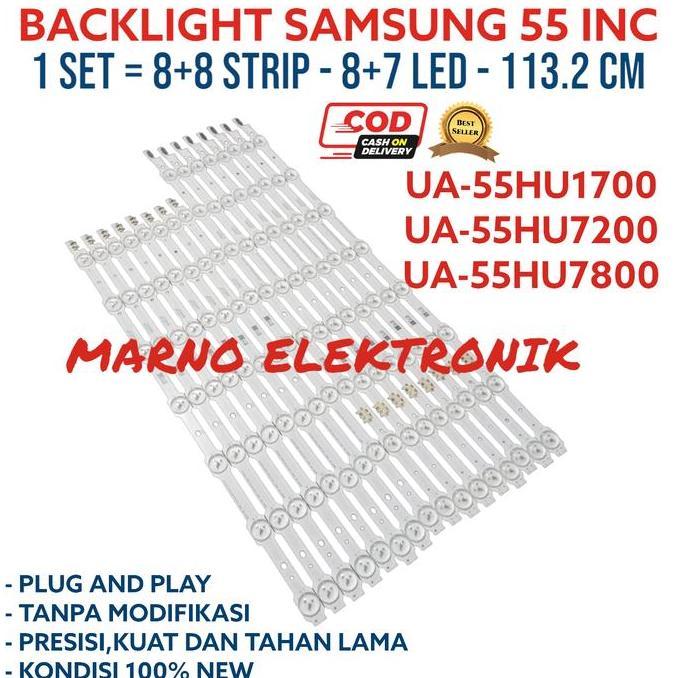 BACKLIGHT SAMSUNG 55 INC UA55HU1700  UA55HU7200 UA 55HU7800 BL LAMPU A2162