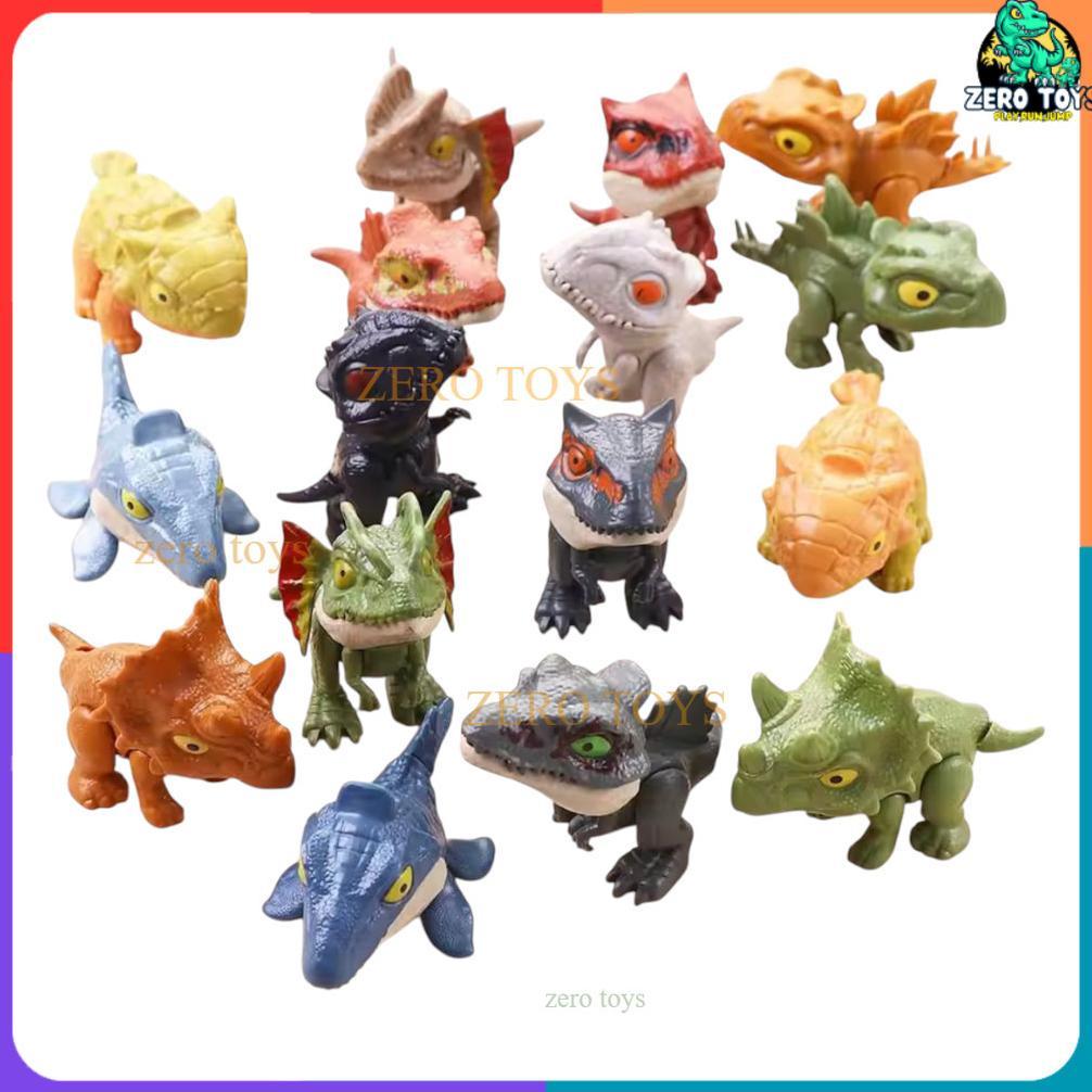 Promo Figure Dinosaurus Snap Squad T Rex Indominus Pyroraptor Indoraptor Mainan Figur Dino