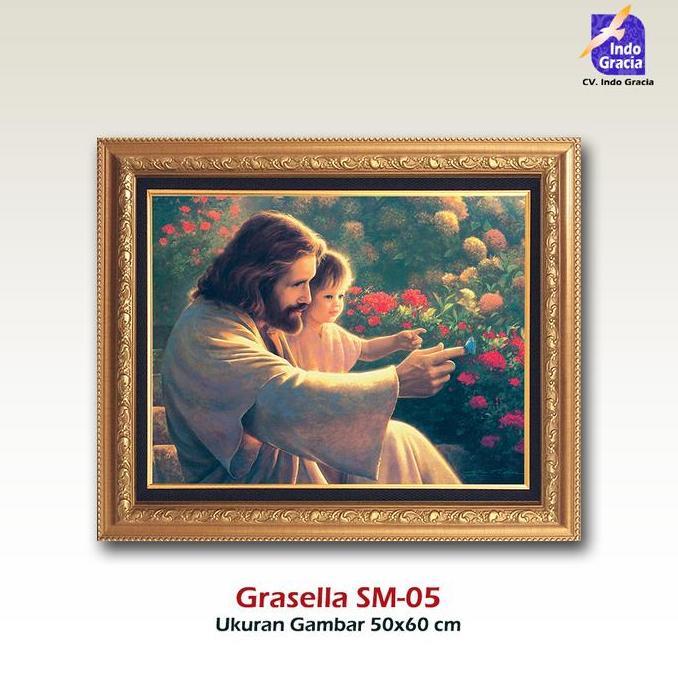 Lukisan Yesus Mengendong Anak Kecil; Grasella SMX-05