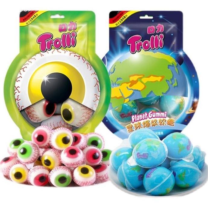 Yummy Trolli Earth Plan Gummy Chewy Trolly Permen Jelly Gummy Korea