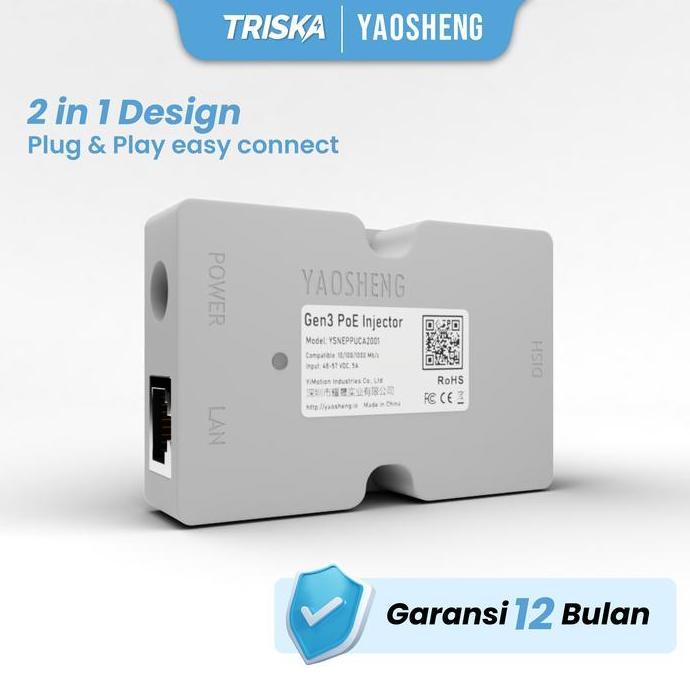 [New] Yaosheng Gen 3 V4 Starlink Poe Injector Ethernet Lan Adapter Starlink Originalll