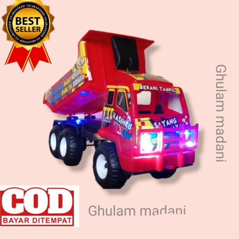 Flash Sale ( Bisa Cod ) Promo Mainan Anak Mobil Mobilan Truk Dump Truck Bak Pasir Konstruksi Plastik