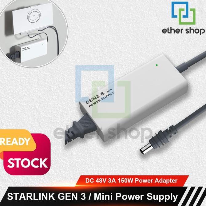 Power Adaptor Untuk Starlink Gen 3 V4 Dan Starlink Mini Originalll