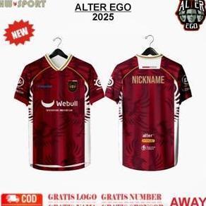 New Jersey/Baju Alter Ego Home/Away Mpl S16 2024 Suporter Gratis Name Set