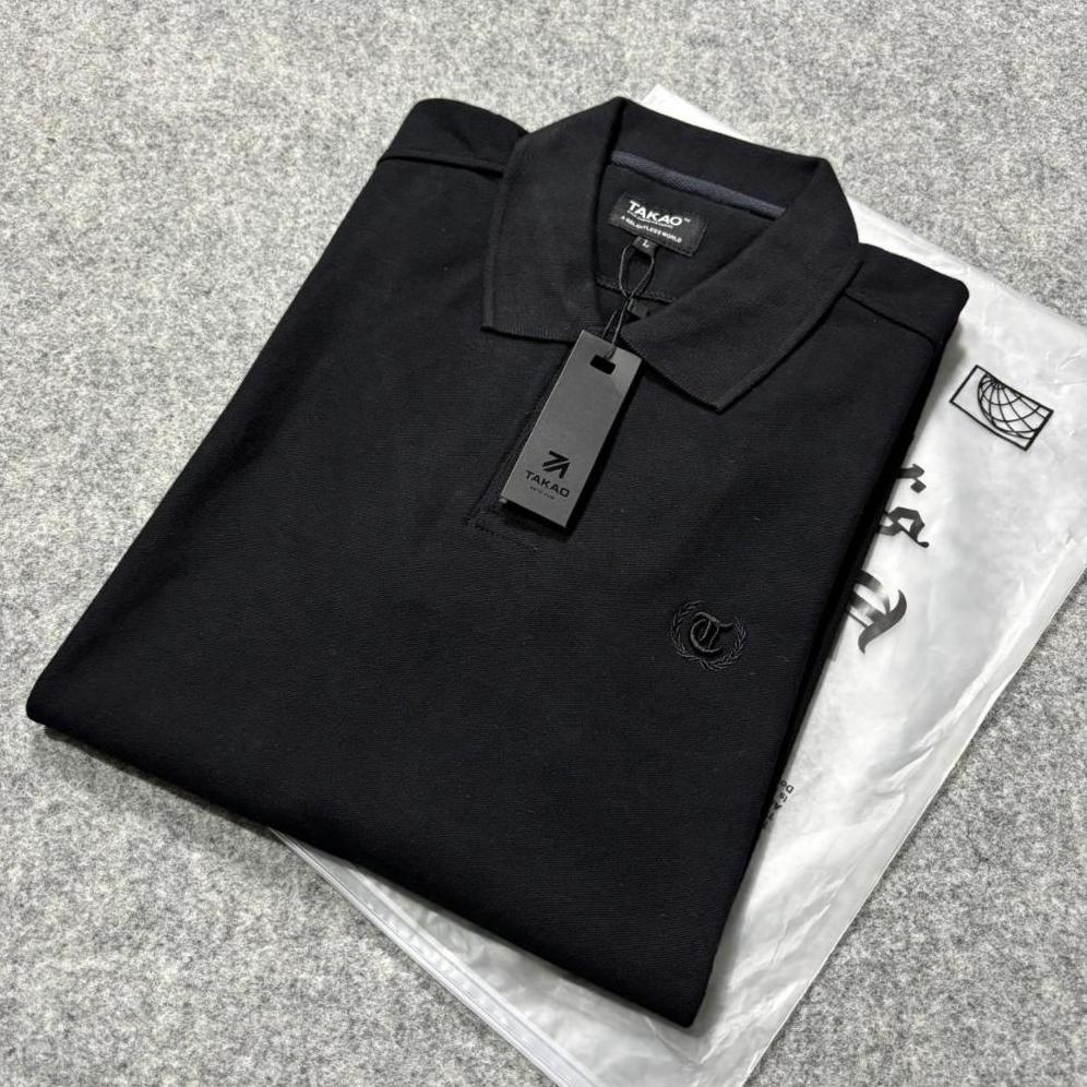 BEST DEALS Kaos Polo Pria Polos Premium Adem Elegan Hitam Slimfit
