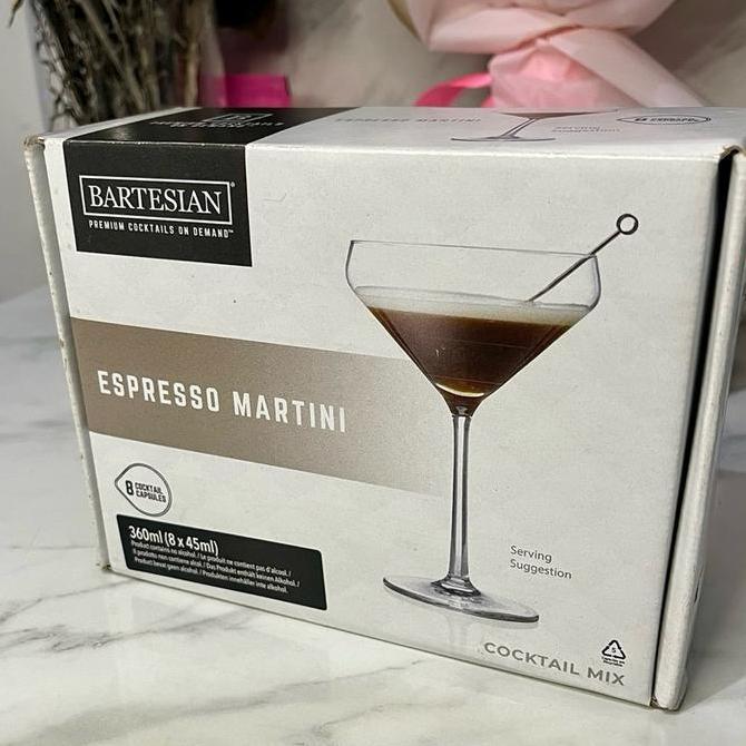 [ALKOHOL FREE] Bartesian Espresso Martini Drinks Pods Cocktail Mixer Ingridients for Vodka Cocktail,