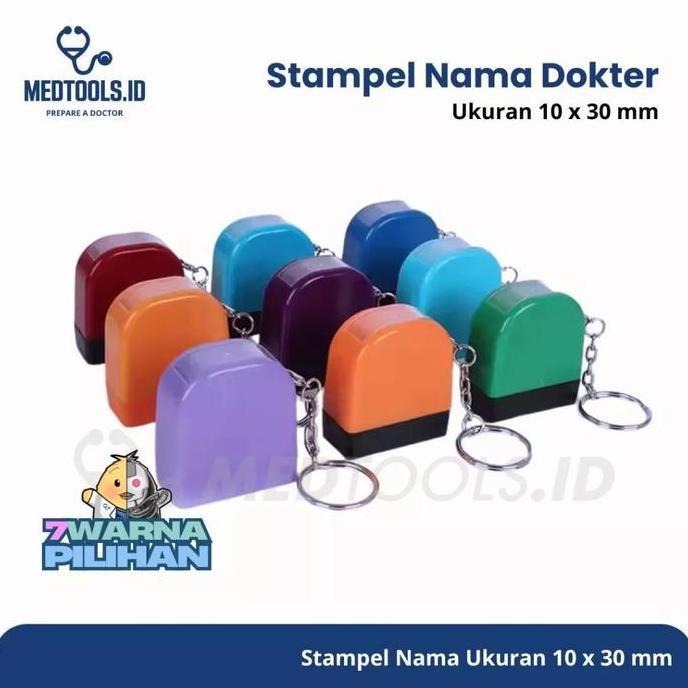 Stampel Nama Dokter [ Stampel Dokter / Perawat / Apoteker Bentuk Gantungan Kunci ] - Medtools