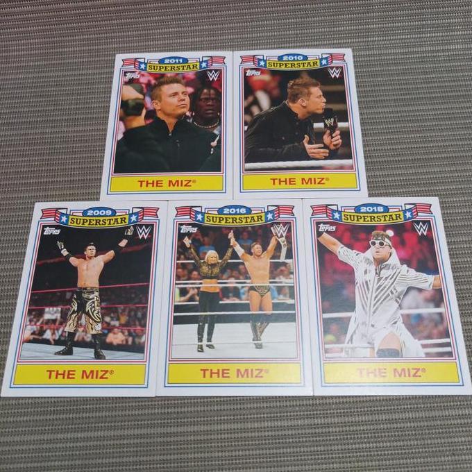Topps WWE heritage 2021 superstar the miz lot 5 cards