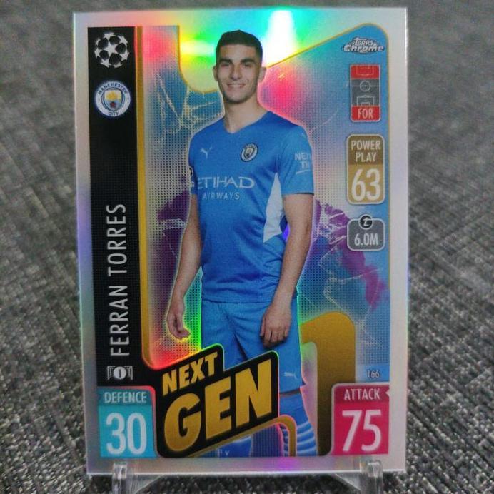 Topps chrome match attax 21-22 next gen ferran torres refractor