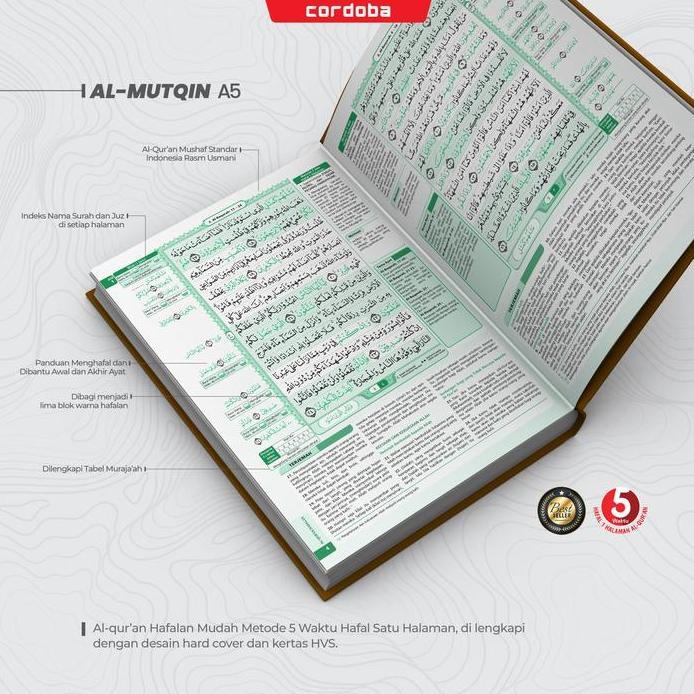 Custom Nama Al Quran Custom Nama Tema Ornamen Ukuran A5 quran cordoba