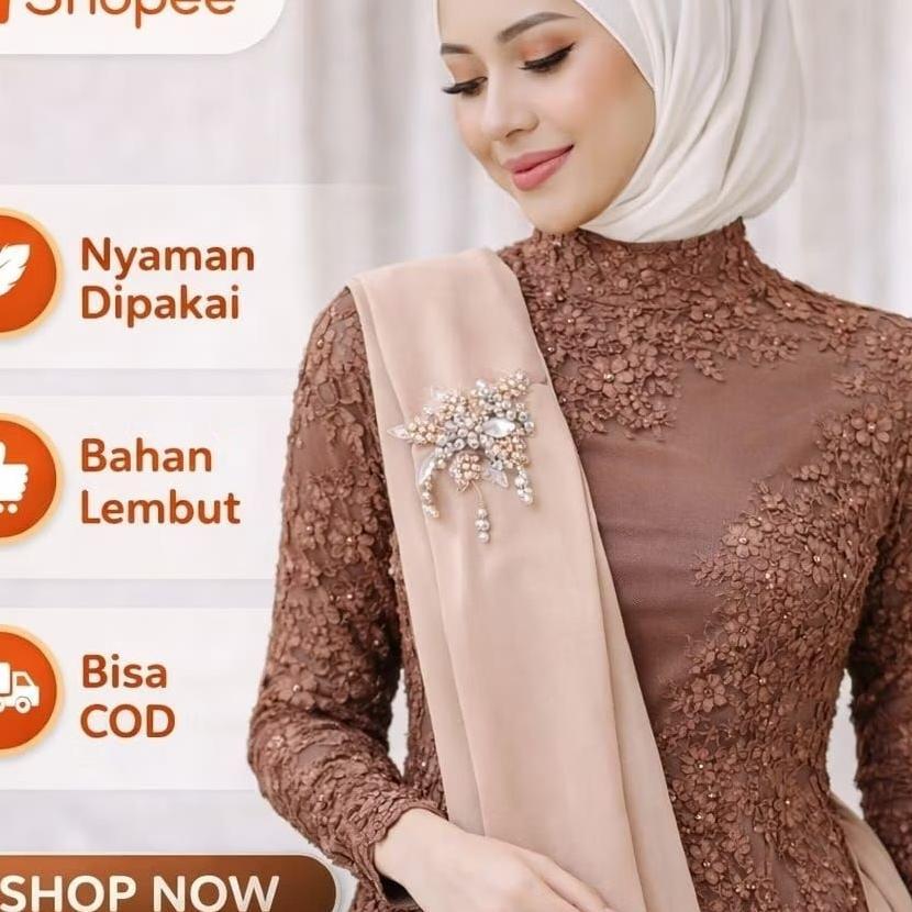Slayer Pundak Kebaya Premium Payet / Slendang Pundak Kebaya Wisuda