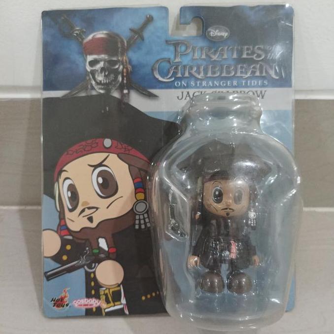 Hot toys cosbaby jack sparrow (captain style) MOC