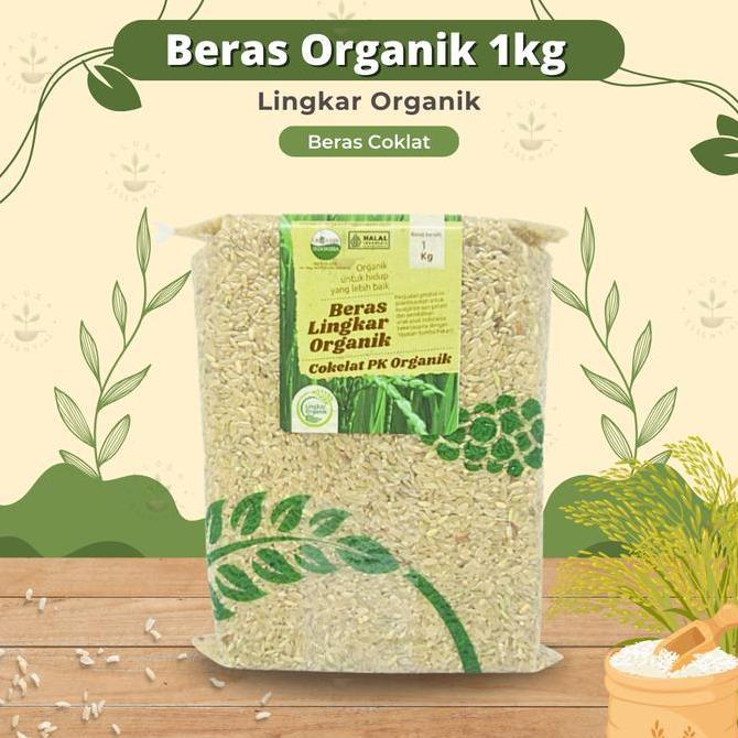 Lingkar Organik Beras Coklat Pecah Kulit 1kg - Beras Organik