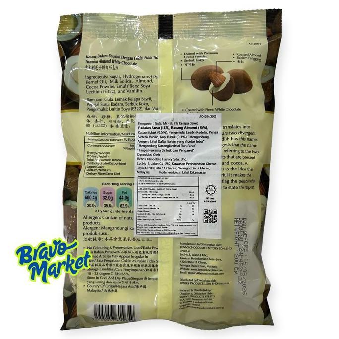 Alessio Chocolate Almond Tiramisu Alwssio Almond Dark White Bittersweet Coklat Malaysia Singapore 20