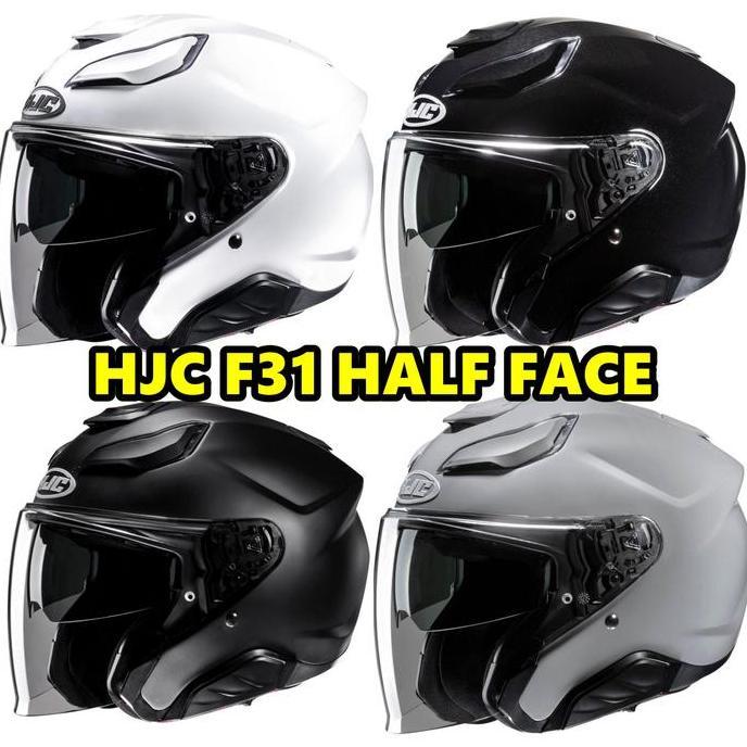 Helm HJC F31 Helm Half Face Double Visor HJC Helmet Motorcycle