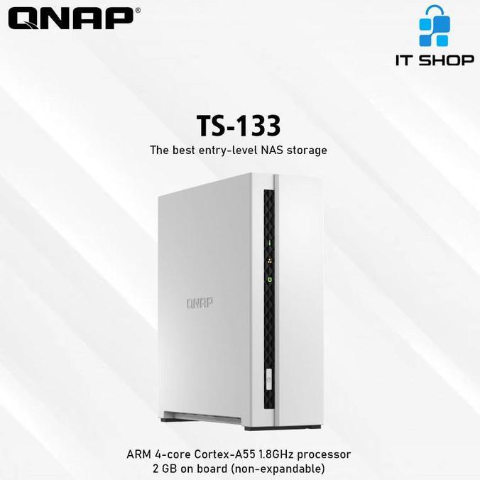 QNAP TS-133 NAS Cloud Storage 1-Bay