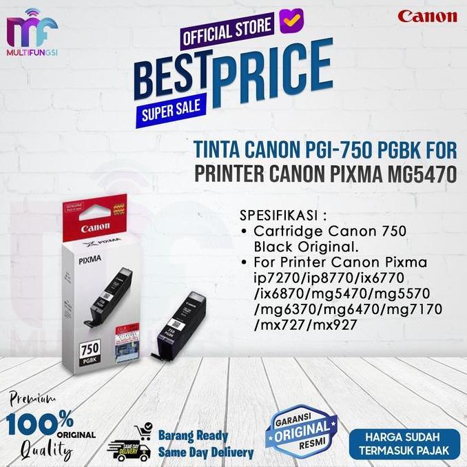 TINTA CANON PGI-750 PGBK for Printer Canon Pixma MG5470