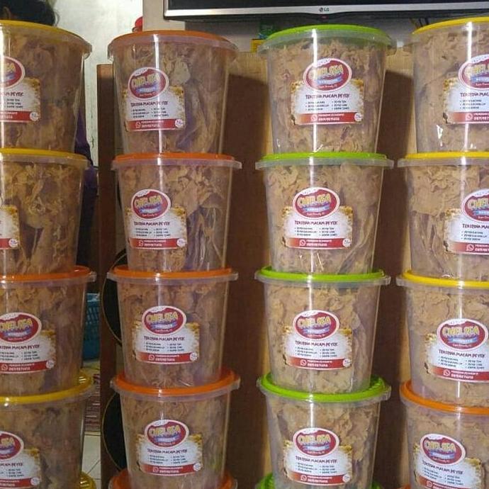 aneka peyek teri/kacang/rebon/cabe Snacks Camilan food KS