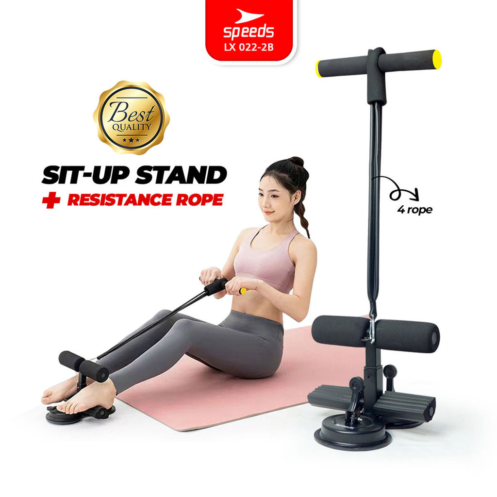 SPEEDS Sit Up Stand & Tali Resistance Olahraga Penahan Kaki Fitness Yoga Gym 022-2B