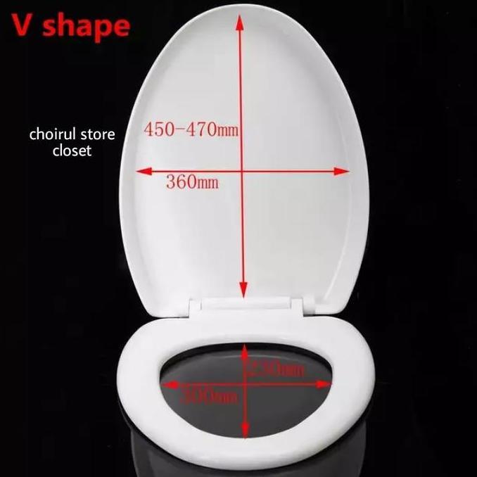 Caver Toilet Penutup Closet Duduk Model Panjang Caver Closet Tipe V Terlaris