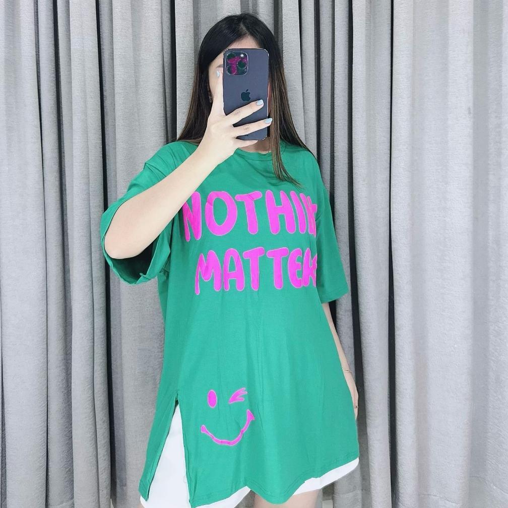 ORIGINAL Kaos Oversize Nothing Matters Oversize Tshirt Wanita Lengan Pendek KEKINIAN