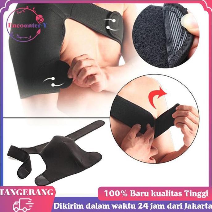 RELMARAMA Shoulder Support Brace Cedera Bahu Adjustable Penyangga Bahu Alat Terapi Bahu Cedera Olahr