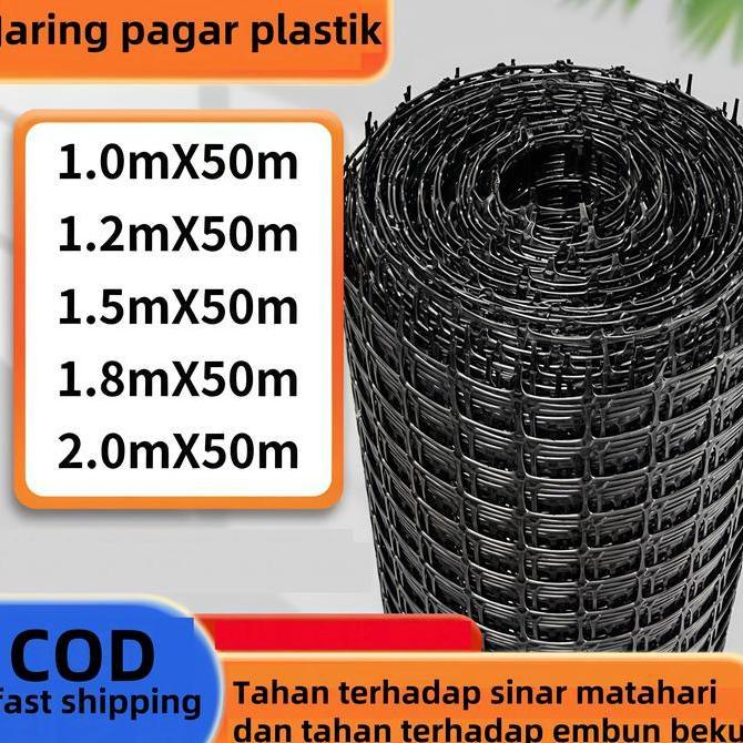 Jaring Datar Plastik Kandang Ayam Mesh Ram Plastik PUTIH Lebar 1mm Alas Lantai Ayam Hiasan Pagar COD
