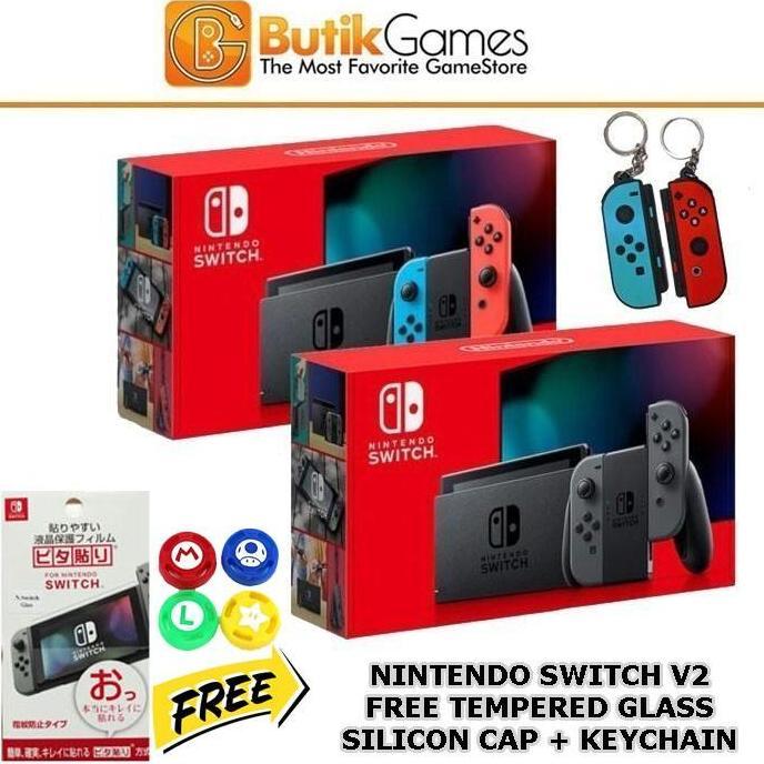 copatela - nintendo switch console v2 new model hac-001(-01)