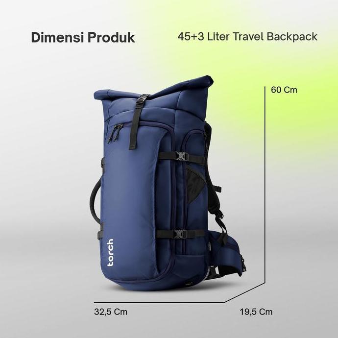 Torch Tas Ransel - Travel Backpack Anti Air Fujisawa