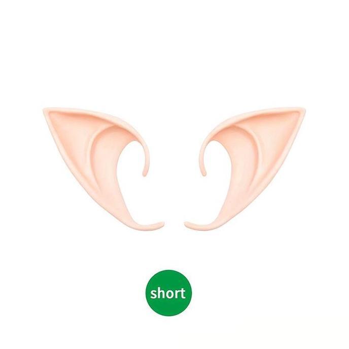 RELMARAMA 2pcs Telinga Elf Telinga Peri Telinga Palsu Kuping Palsu Elf Ears Telinga Elf Palsu