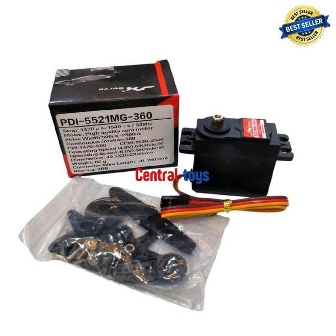 JX servo PDI 5521MG 360 derajat 55g 20KG metal gear untuk rc car 1/8 1/10 rc boat HSP wltoys MJX MN