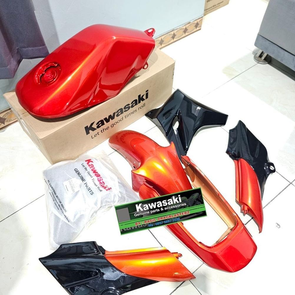 Full body set ninja r ninja ss orange polos original Kawasaki