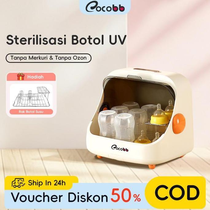 ernarahmatih - cocobb baby bottle uv sterilizer botol bayi kabinet sterilisasi rumah tangga uv 2 in 