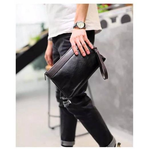 Leather Concept Tas Tangan Pria - Clutch Pria (Lotus)