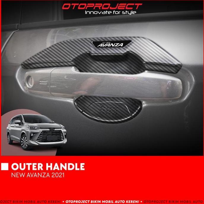 Otoproject - Outer Handle A.N Avanza 2022 Carbon | Cover Outer Handle Avanza 2022
