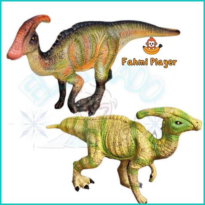Dinosaurus Parasaurolophus Figure Mainan Dino World Jurassic